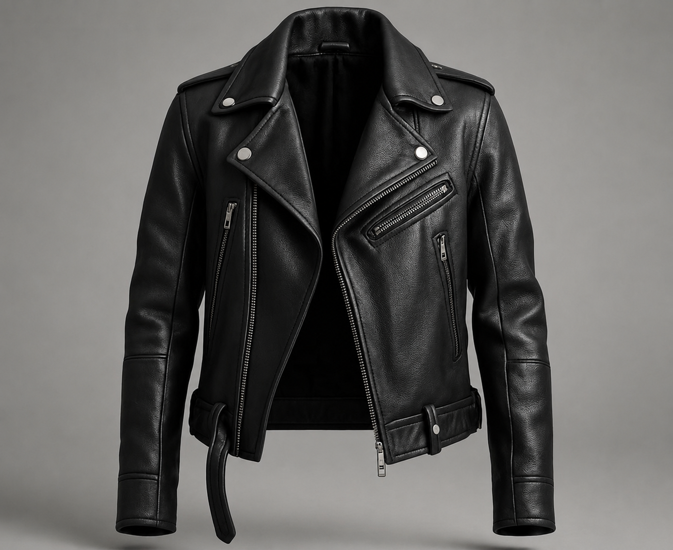 Handmade Men’s Sheep Leather Biker Jacket – Custom Fit Moto Coat | Classic Motorcycle Outerwear
