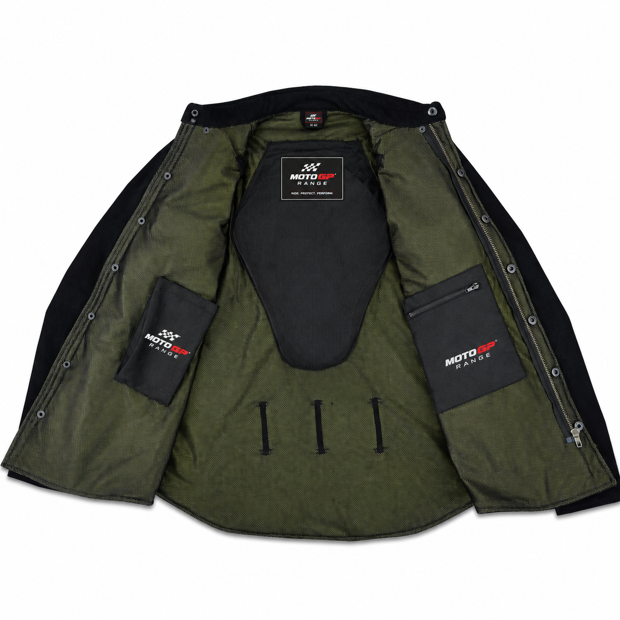 Men's Black Textile Mesh Motorcycle Riding Jacket | CE Level 2 Armor | Reflective All-Season Protective Gear | Moto GP Range