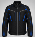 Men's Black Textile Mesh Motorcycle Riding Jacket | CE Level 2 Armor | Reflective All-Season Protective Gear | Moto GP Range