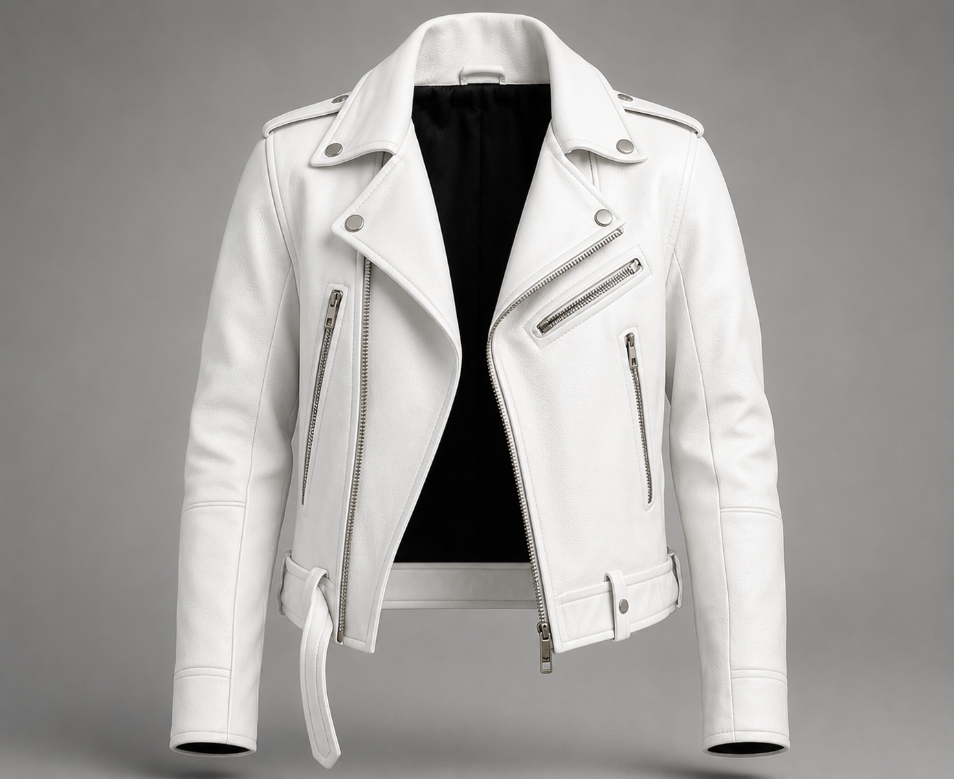 Handmade Men’s Sheep Leather Biker Jacket – Custom Fit Moto Coat | Classic Motorcycle Outerwear