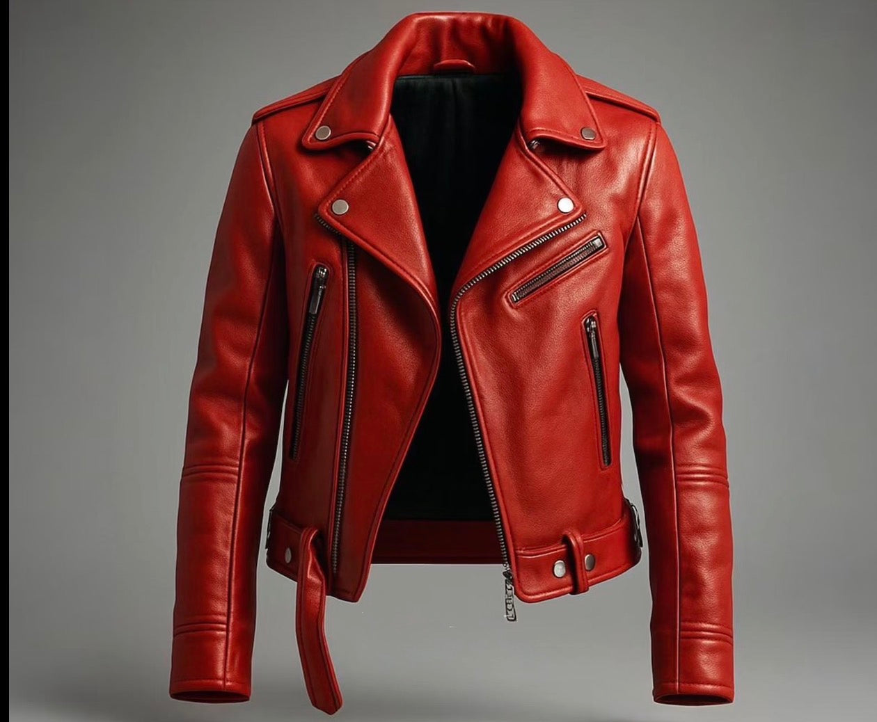 Handmade Men’s Sheep Leather Biker Jacket – Custom Fit Moto Coat | Classic Motorcycle Outerwear