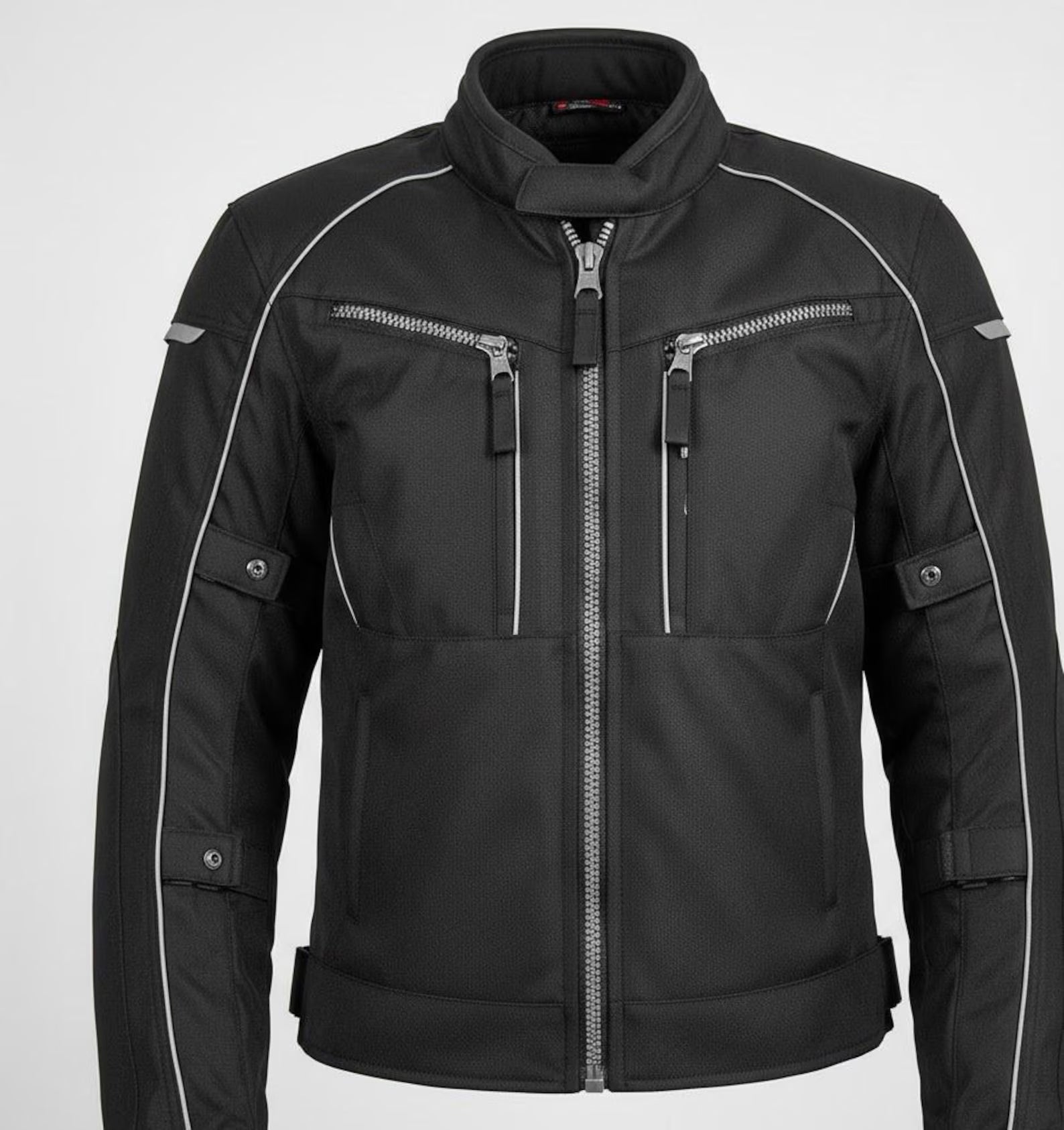 Men's Black Textile Mesh Motorcycle Riding Jacket Level 2 Armor | Motorcycle Jacket | My Store