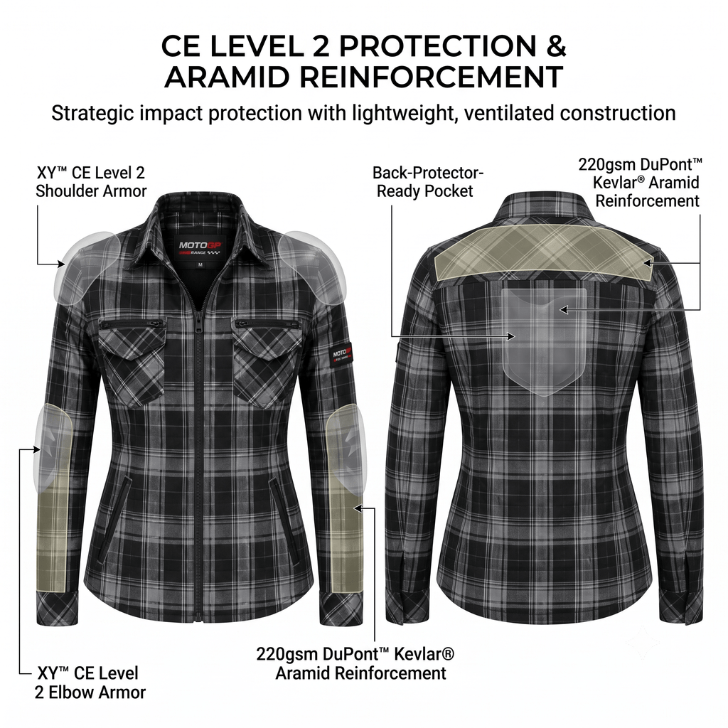 AirFlow FlexGuard® Women’s Armored Mesh Motorcycle Riding Shirt | Motorcycle Jacket | My Store