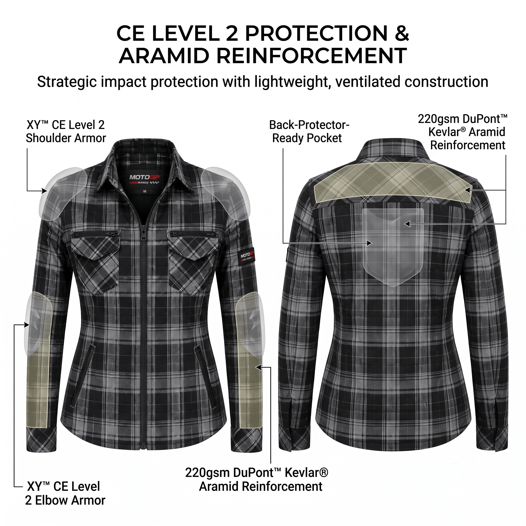 AirFlow FlexGuard® Women’s Armored Mesh Motorcycle Riding Shirt | Motorcycle Jacket | My Store