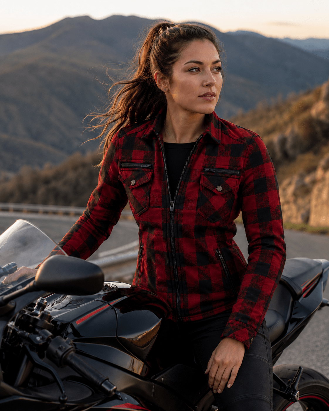 AirFlow FlexGuard® Women’s Armored Mesh Motorcycle Riding Shirt | Motorcycle Jacket | My Store