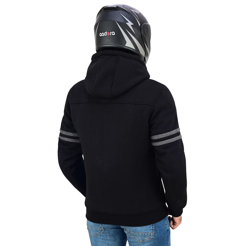 Men's Kevlar® Motorcycle Hoodie | CE Level 2 Armored Fleece Riding Jacket | Moto GP Range