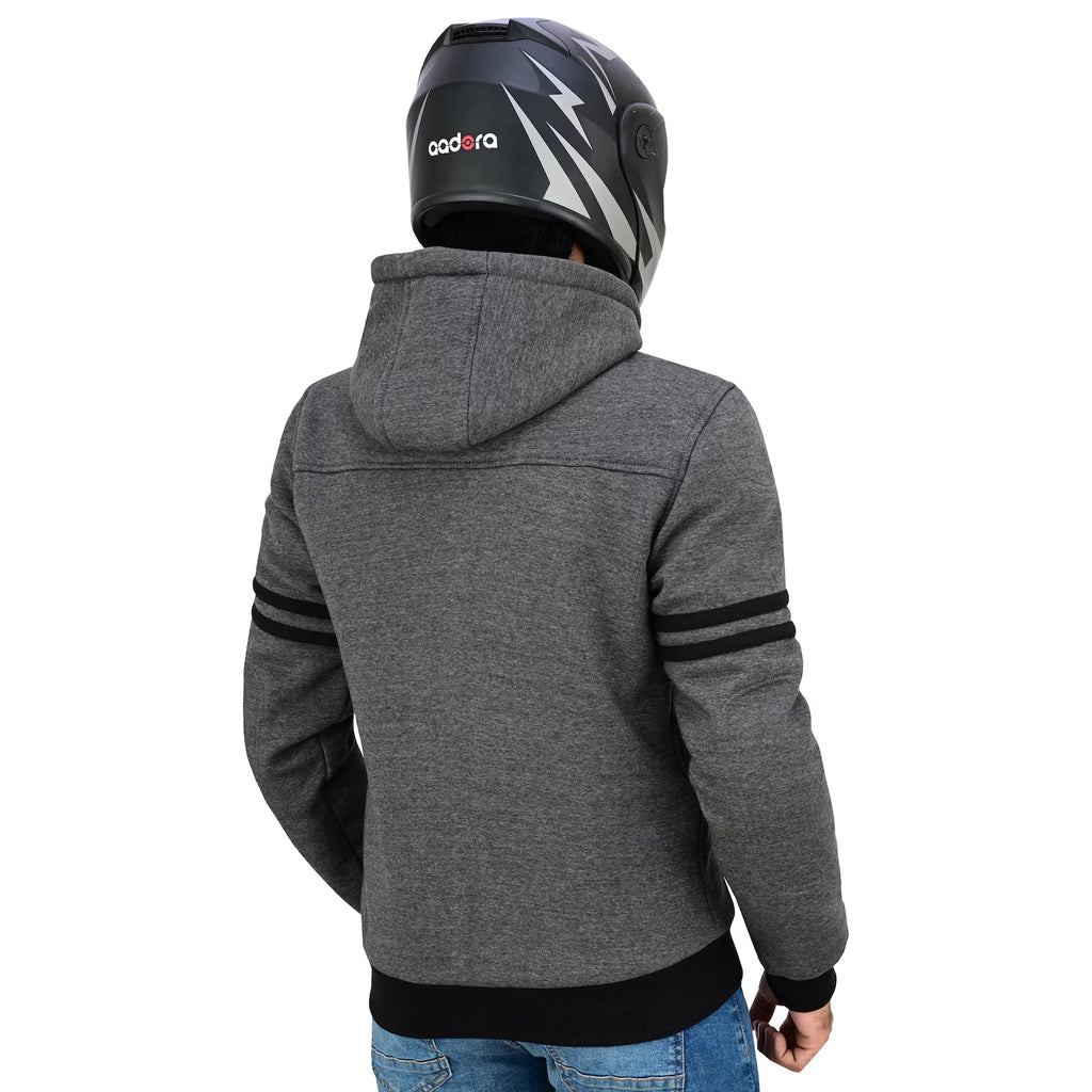 Men's Kevlar® Motorcycle Hoodie | CE Level 2 Armored Fleece Riding Jacket | Moto GP Range