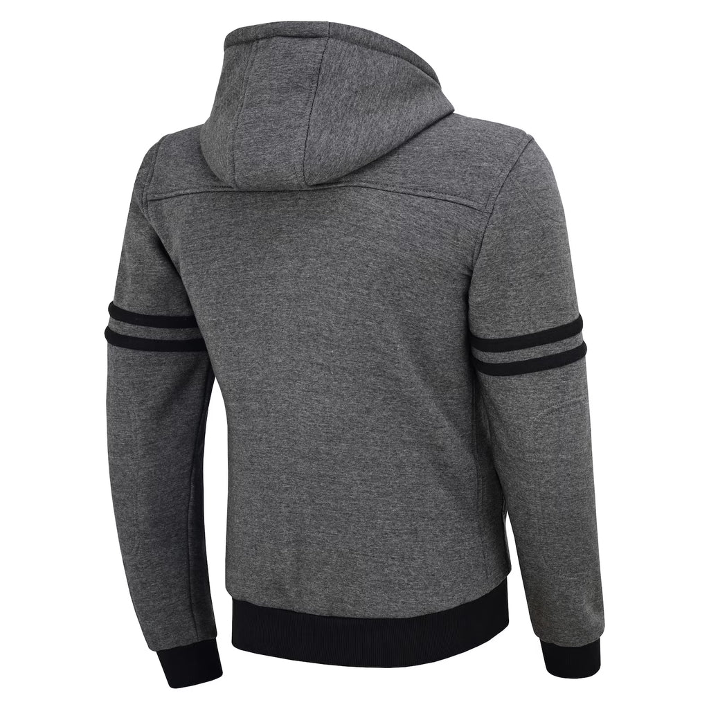 Men's Kevlar® Motorcycle Hoodie | CE Level 2 Armored Fleece Riding Jacket | Moto GP Range