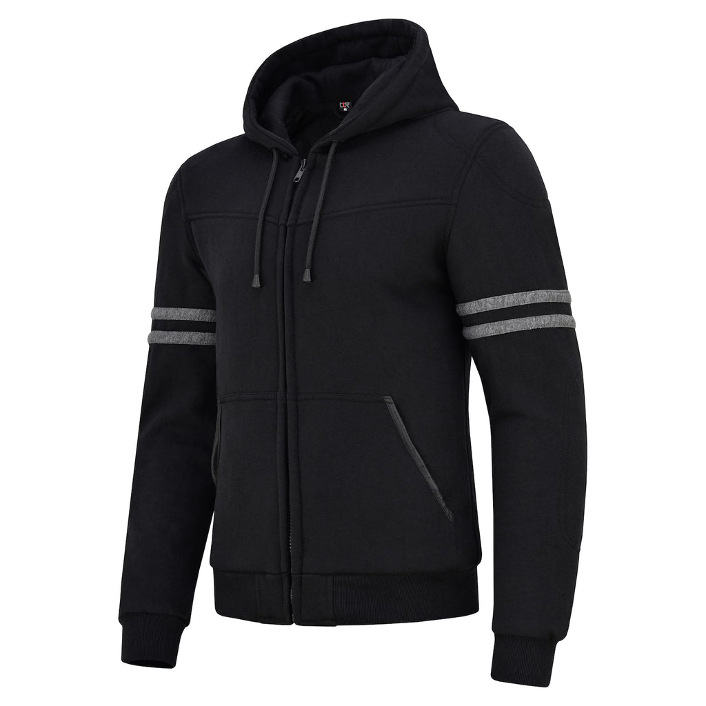Men's Kevlar® Motorcycle Hoodie | CE Level 2 Armored Fleece Riding Jacket | Moto GP Range