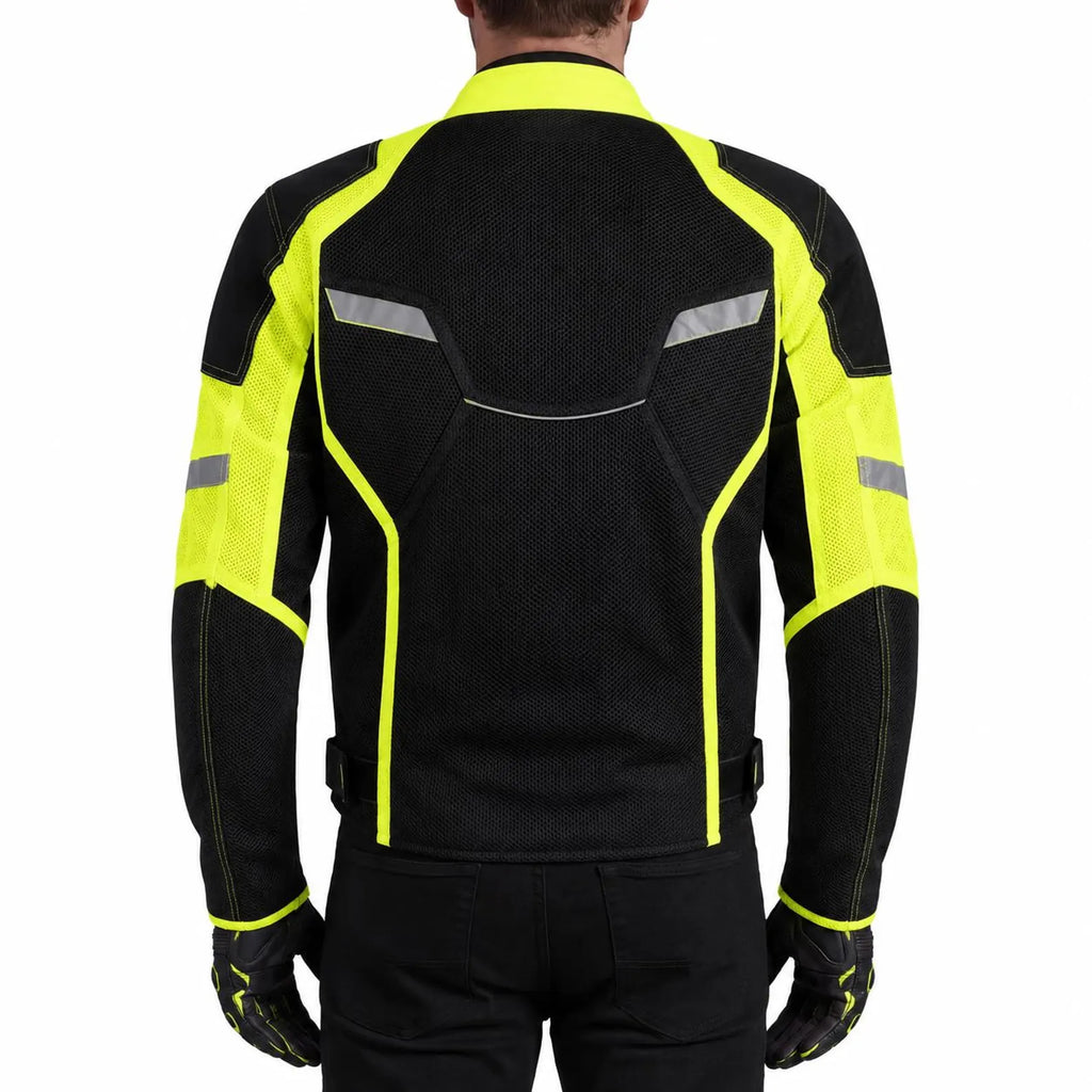 Men's CE Level 2 Mesh Motorcycle Jacket | Removable Thermal Liner | Breathable All-Season Riding Jacket | Moto GP Range