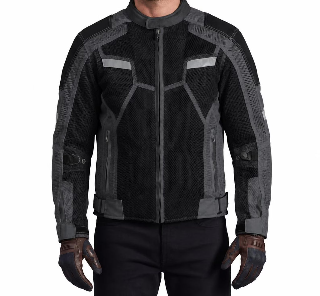 Men's CE Level 2 Mesh Motorcycle Jacket | Removable Thermal Liner | Breathable All-Season Riding Jacket | Moto GP Range