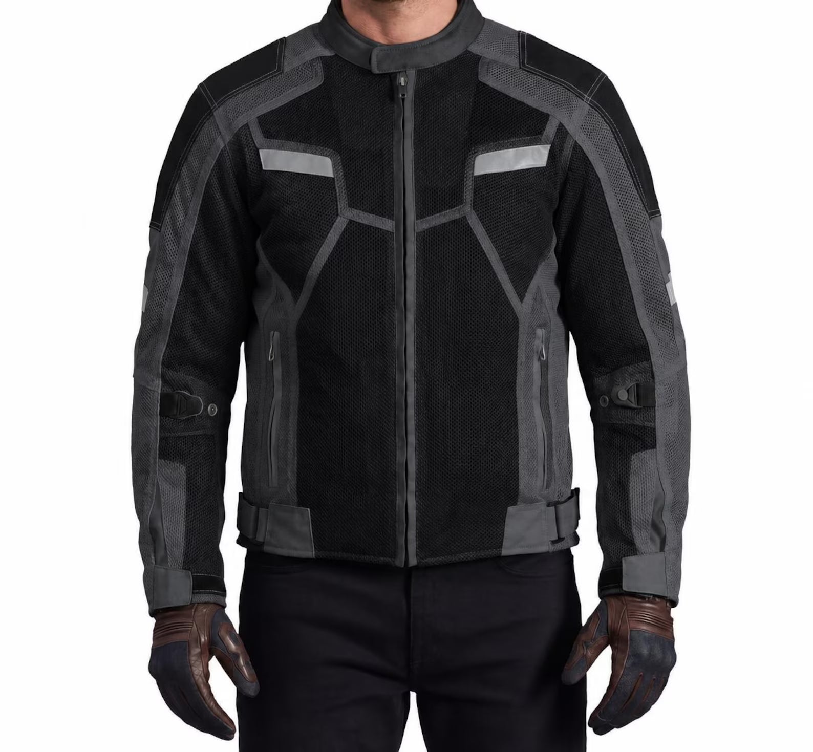 Men's CE Level 2 Mesh Motorcycle Jacket | Removable Thermal Liner | Breathable All-Season Riding Jacket | Moto GP Range