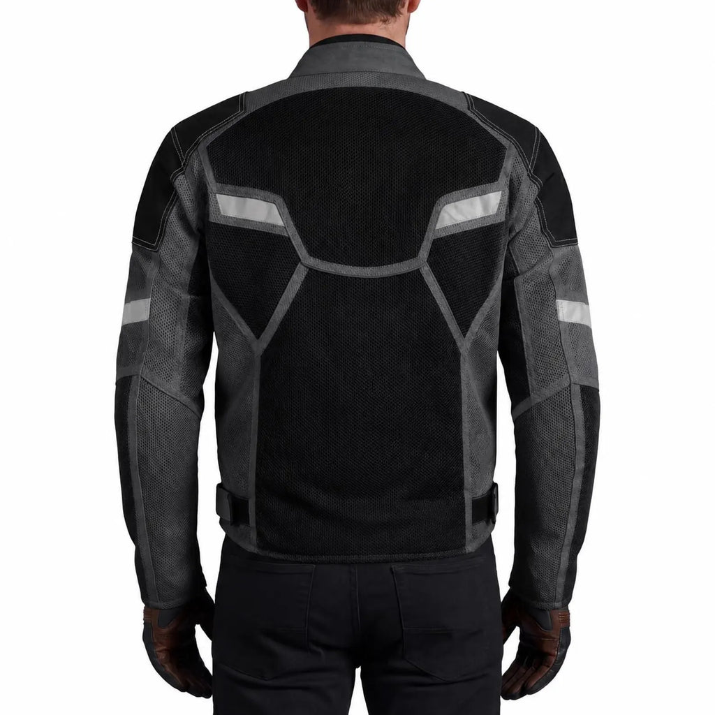 Men's CE Level 2 Mesh Motorcycle Jacket | Removable Thermal Liner | Breathable All-Season Riding Jacket | Moto GP Range