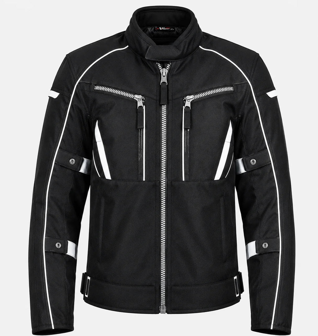 Men's Black Textile Mesh Motorcycle Riding Jacket Level 2 Armor | Motorcycle Jacket | My Store